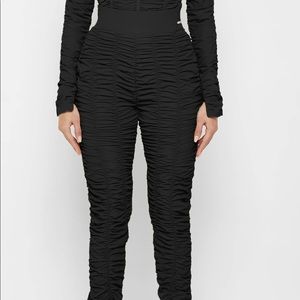 RUCHED HIGH WAISTED LEGGINGS